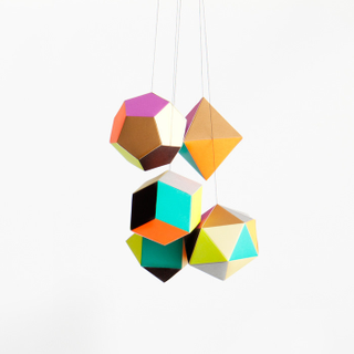 Illustration for article titled Hang These Polyhedrons Wherever You Need Some Colorful Geometry